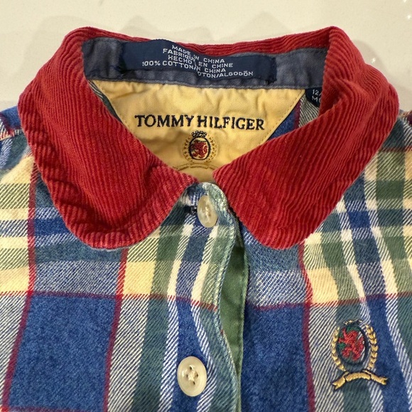 Vintage Tommy Hilfiger Plaid Flannel Dress - Picture 2 of 3